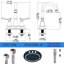 2-Handle 4-Inch Bathroom Faucet, Bathroom Vanity Sink Faucets with Pop-up Drain and Supply Hoses-115744924