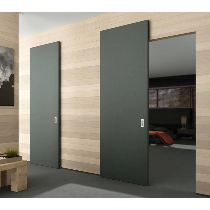 Grange cachée - ESSENTIAL 8001 - Portes en placage de bois - Ensemble coulissant Magic , Chêne Franko, 30 po x 96 po