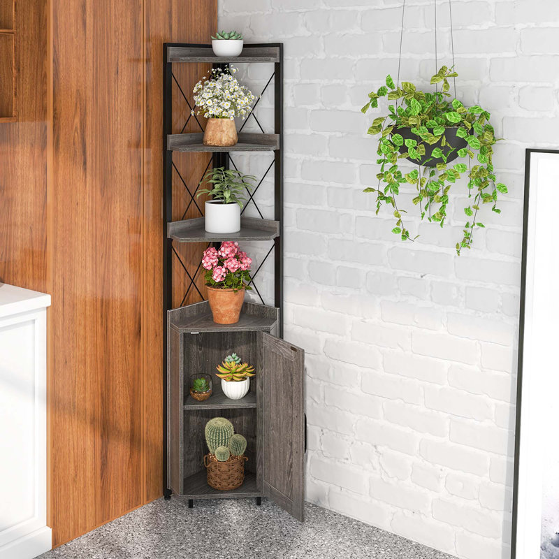 Imron Corner Storage Bookcase