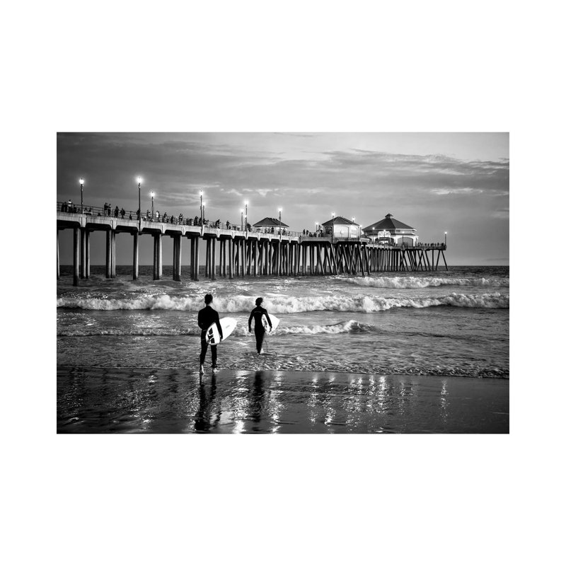 Huntington Beach Surf City by Philippe Hugonnard - Wrapped Canvas Print, 101.6 cm H x 66.04 cm W x 1.91 cm D