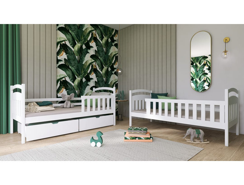 Seb Bunk Bed with Storage Included, White