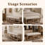 Linen Upholstered Storage Bench
