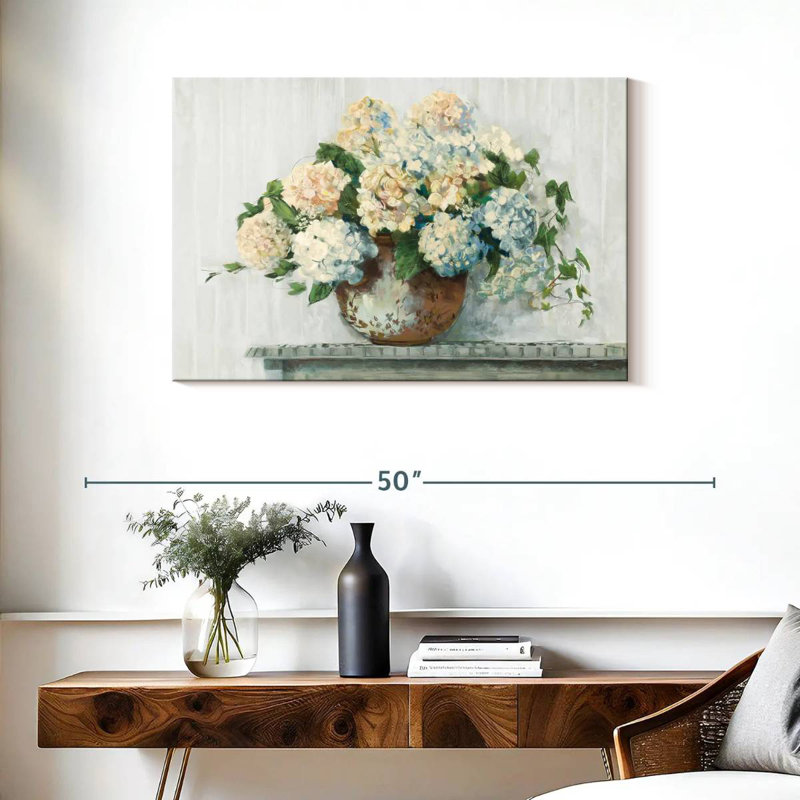 Harnek blanc hortensia blanc, H 24 po x l 36 po