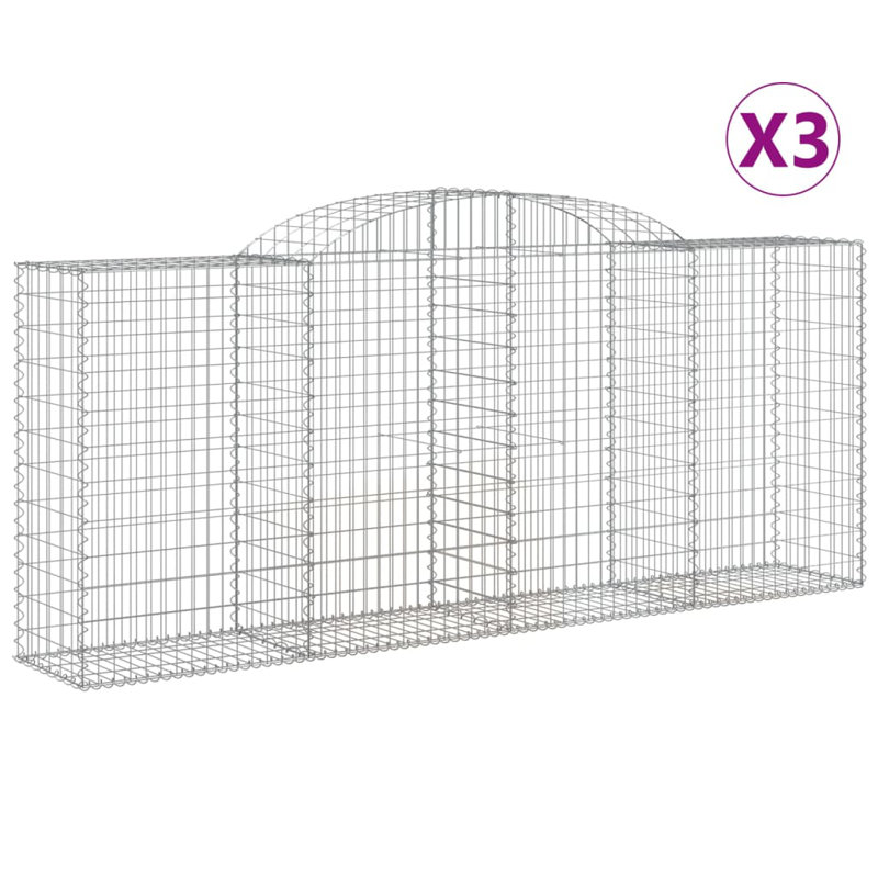 Clôture en métal argenté H 31,5 po x l 157,5 po