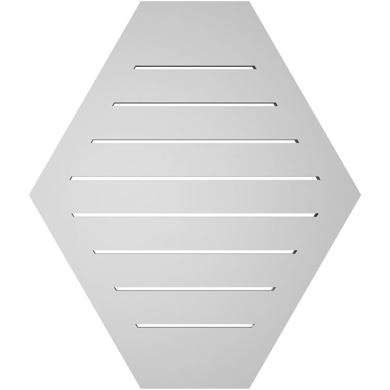 Horizontal Peaked Surface Mount Signature Urethane Functional Gable Vent, Primed Tan, 28" H x 24" W x 2" D