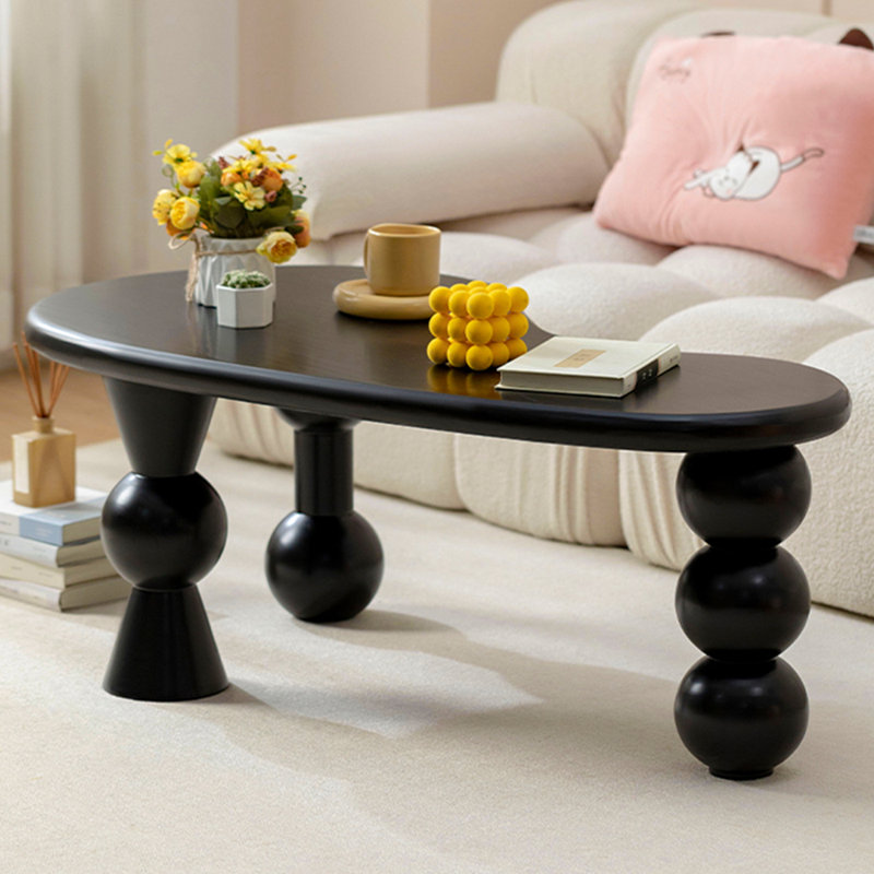 Table de bout Wabi-sabi minimal, H 17,71 po x L 47,24 po x l 25,59 po