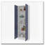 Armoire polyvalente à cinq tablettes Kronos White et Kronos Blue