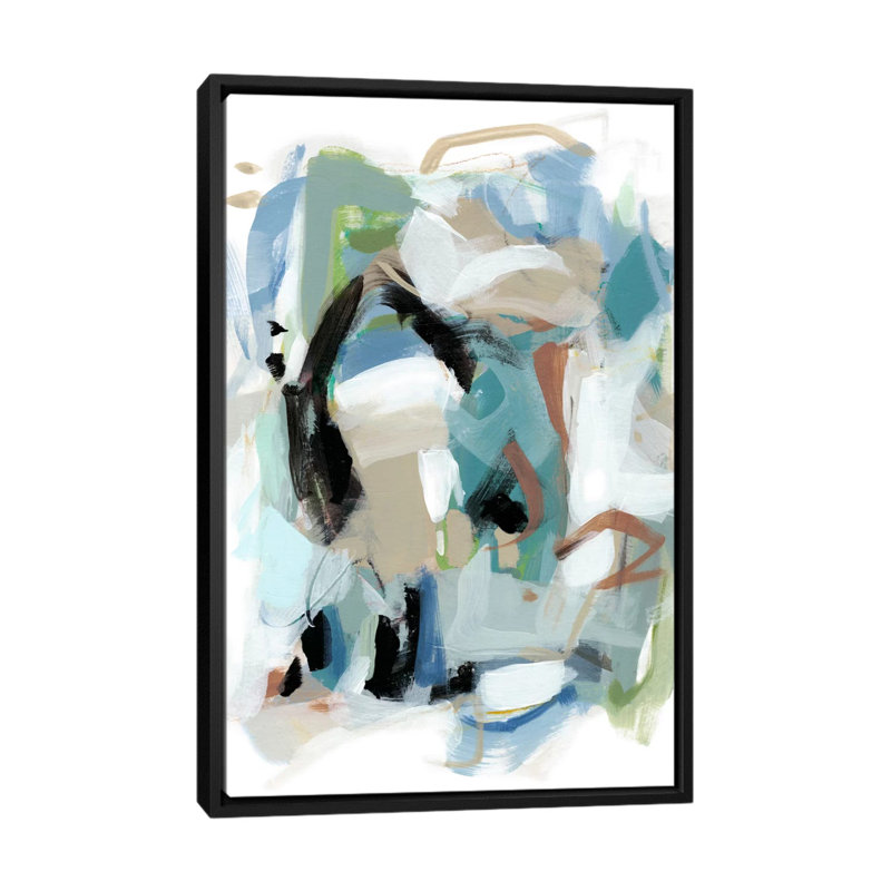 « automne iii », reproduction sur toile, H 26 po x l 18 po x P 1,5 po, Toile avec cadre flottant noir, Pas de tapis