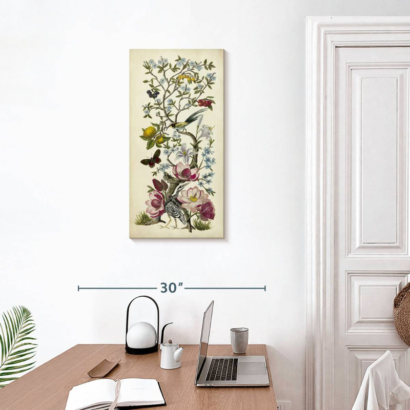 Chinoiserie Natura II, H 30 po x l 15 po