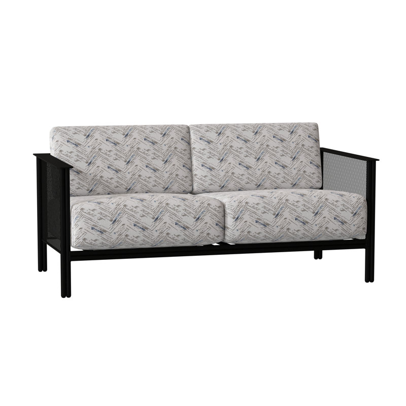 Jax Outdoor 2 - Seat Loveseat, Canvas Bird's Eye Sunbrella® Canvas, Textured Black