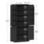 Armoire de rangement pour garde-manger de 69,7 po avec 8 tablettes réglables Rahn-734375219