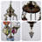 5-head Mosaic Pendant Light 12.2'' (warm Light Included)