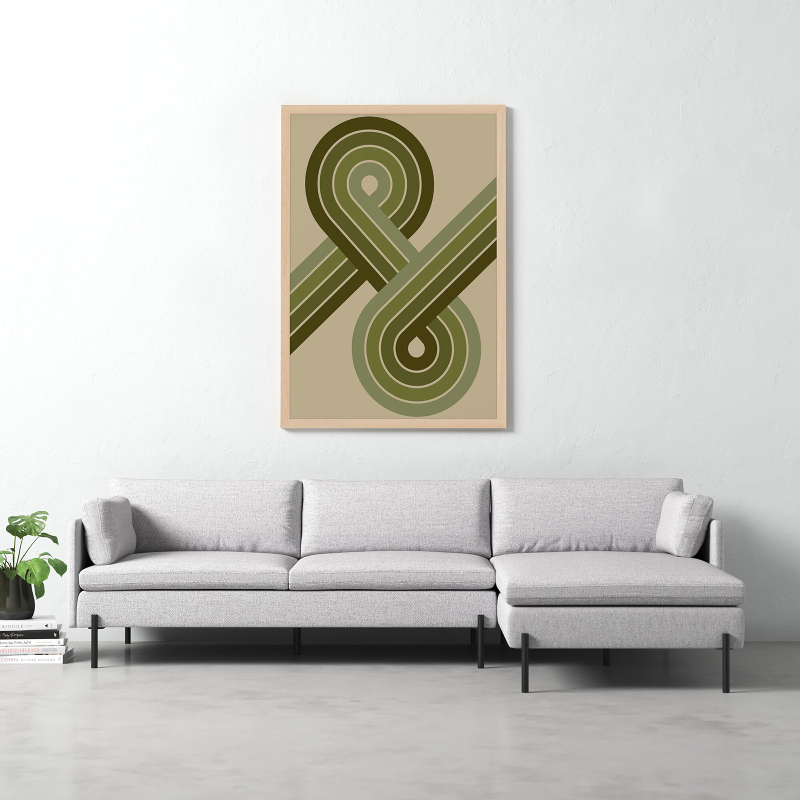 Jazz Swing by Jacques Pilon, 50" H x 40" W, Brown Framed