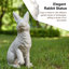 Statue de jardin de lapin assis H 18 po H 18 po