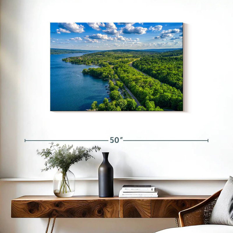 Paysage du lac Alvord Keuka, H 24 po x l 36 po