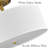 Kerre Dimmable Linen Drum LED Semi Flush Mount