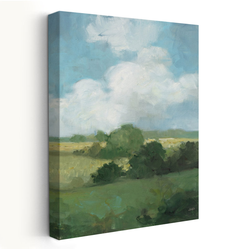 Blue And Fields Rolling Hills Art, 24" H x 16" W