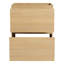 Meuble-lavabo de 61 cm avec double tiroir - Design chic en bois d'ingénierie pour meuble-lavabo de luxe