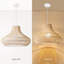 Luminaire suspendu en rotin naturel tissé à la main-29092425
