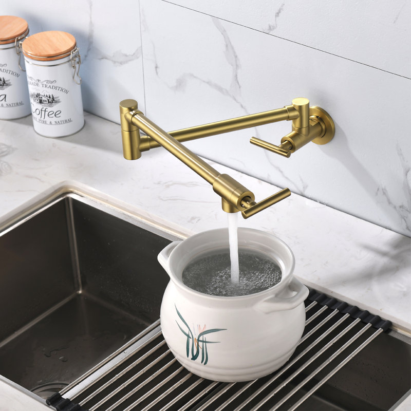SHAMANDA Kitchen Faucet, Brushed Gold