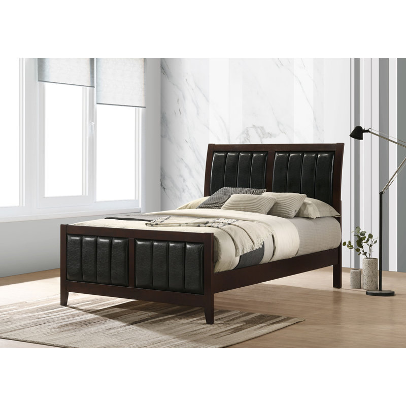 Boden Wood Full Panel Bed Cappuccino, Full