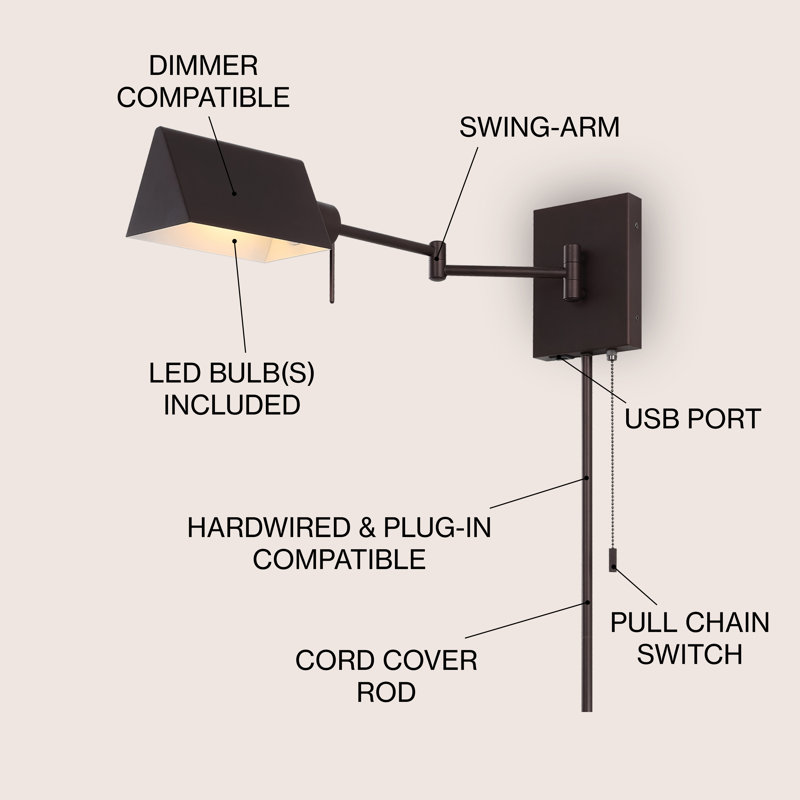 Rawtenstall Iron Swing Arm Sconce, Oil Rubbed Bronze