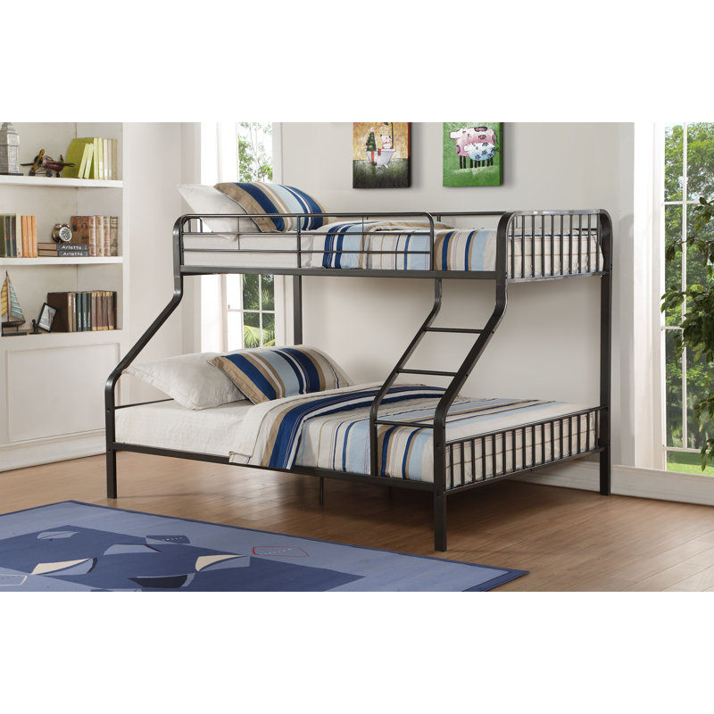 ACME Caius Bunk Bed (Twin XL/Queen), Gunmetal