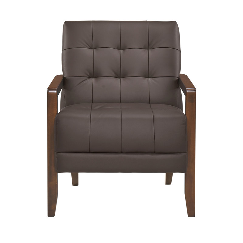 Chaise d'appoint de style moderne, Marron foncé