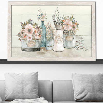 Marché aux fleurs par - Peinture