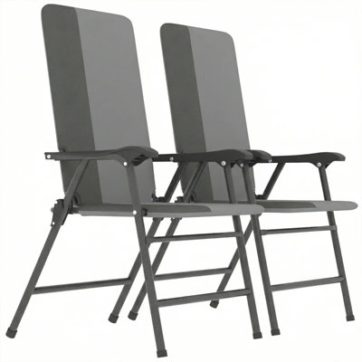 High Back Lawn Chairs,Folding Camping Chairs,Patio Chairs Set of 2