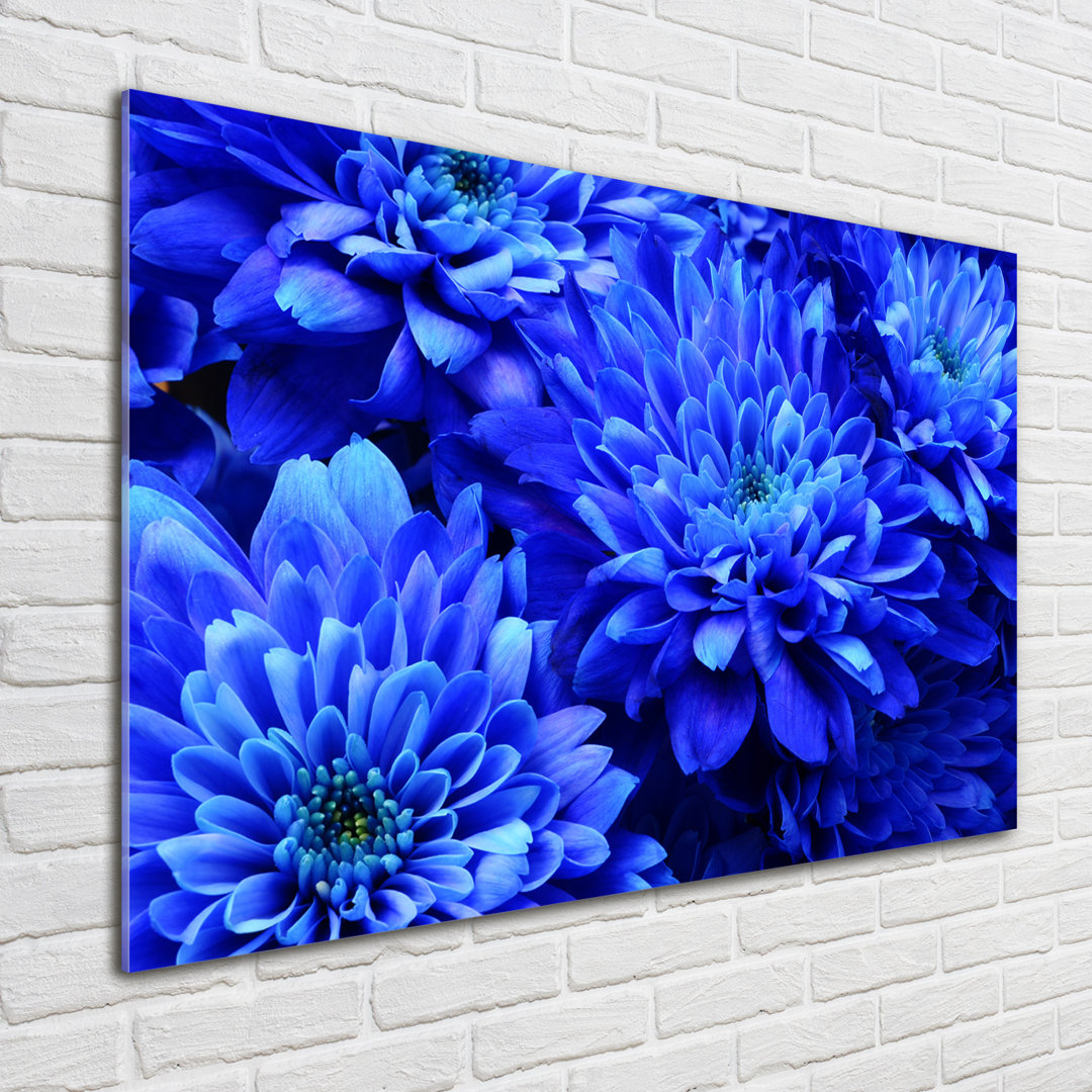 Glasbild Blue Aster