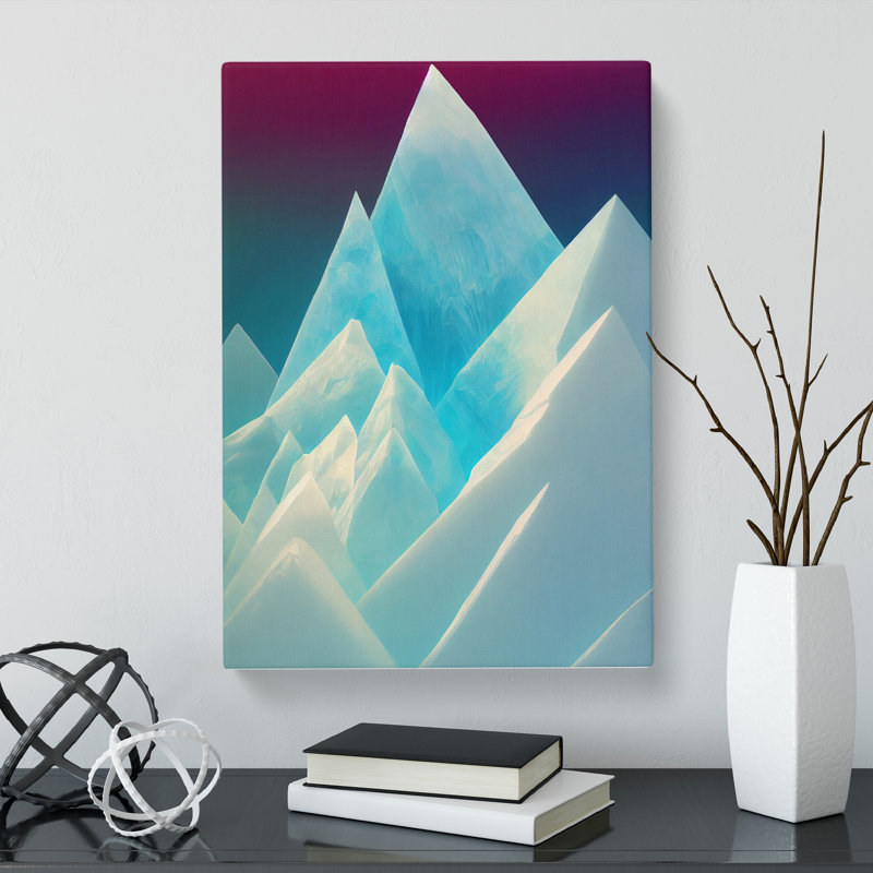 CAN-V0523-1084X Glacier Crystal - Wrapped Canvas Print, 76cm H x 50cm W x 3cm D