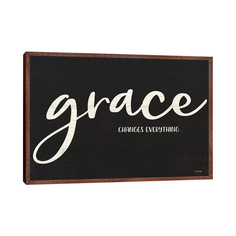 Grace by Susie Boyer - Print on Canvas, Classic Brown Wood Floater Framed, 45.72cm H x 66.04cm W x 3.81cm D