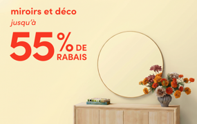 miroirs et déco en solde