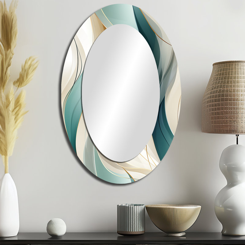 Miroir mural Subdued Elegance - Beige, H 36 po x l 24 po