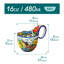Bols en céramique de 473 ml (16 oz) avec poignées, ensemble de 2, empilables, compatibles avec le lave-vaisselle-136936391
