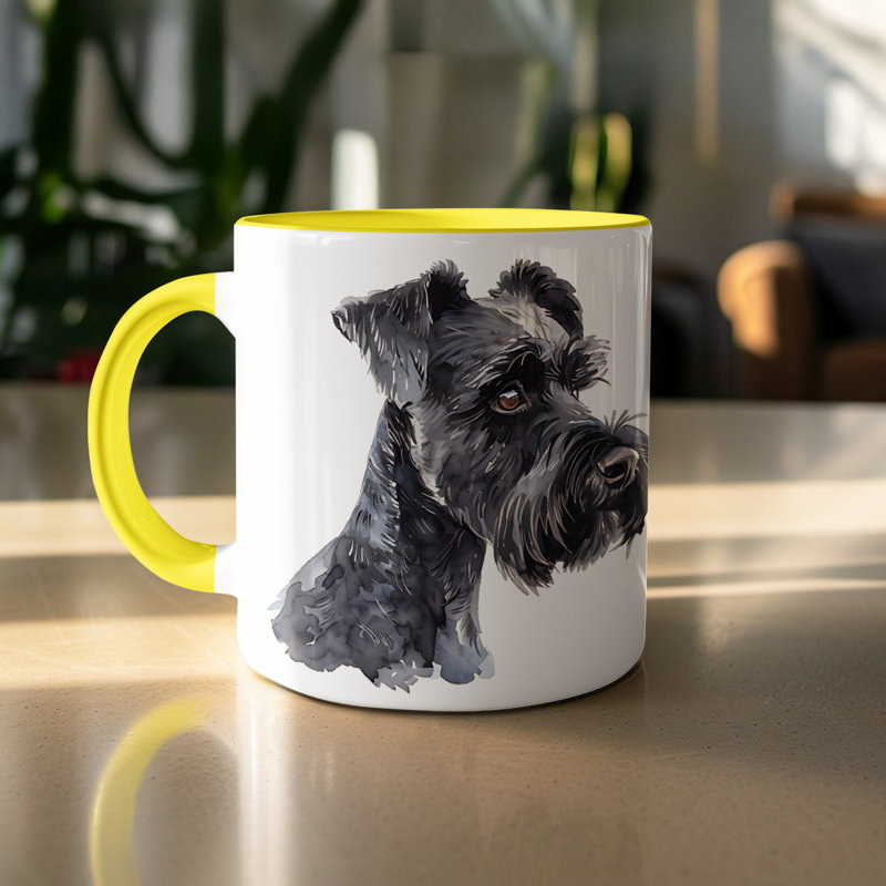 Mug, 2, Yellow