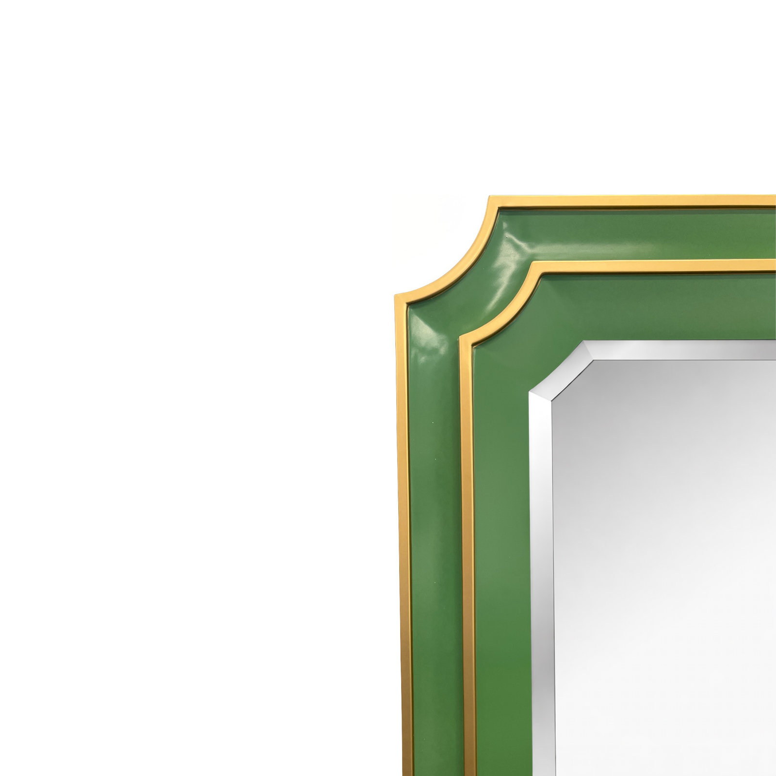 36" Accent Mirror, Green