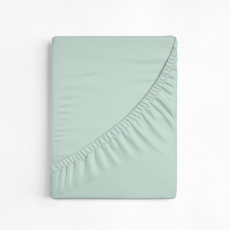 100% Cotton Fitted Sheet, Single (3'), Mint Green