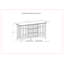 Bedford - Buffet buffet - Brun tabac foncé