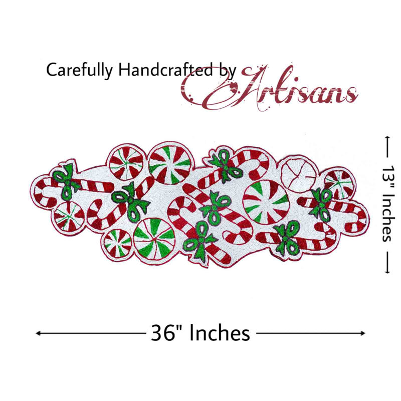 Glass Beads Embroidered Oval