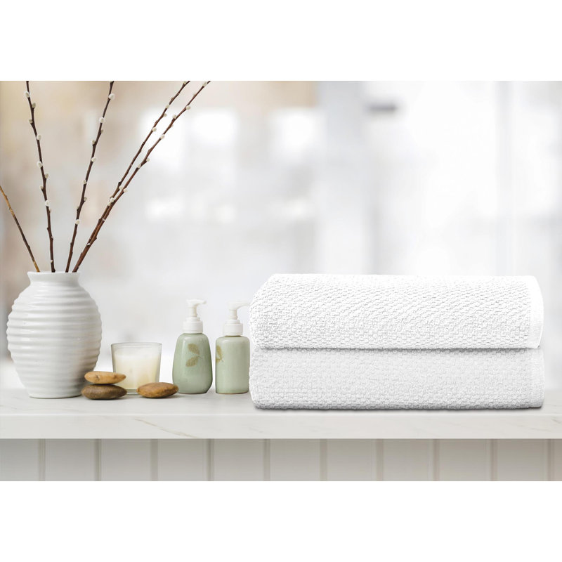Midweight Bath Towel, White