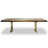 Walnut Metal Base Dining Table-494471455