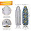 Ironing Board Cover, 100% Cotton with Thick Felt, Resists Scorching & Staining, Adjustable Fastener-135786013-135786023