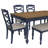 Thornbury Navy 6PC Dining Set-918990584-918990585