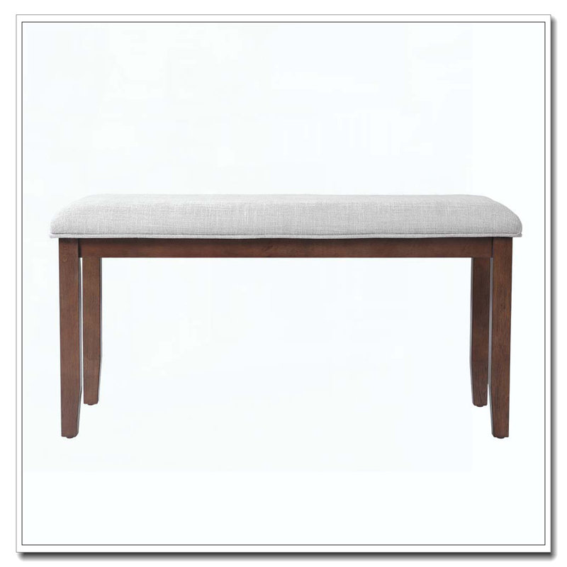 Banc rembourré pour chambre à coucher, Cerisier