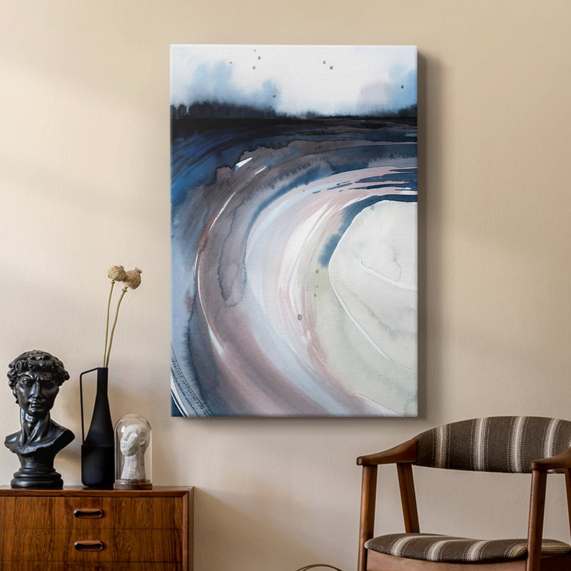 Geode Valley I -Custom Wrapped Gallery Cavas