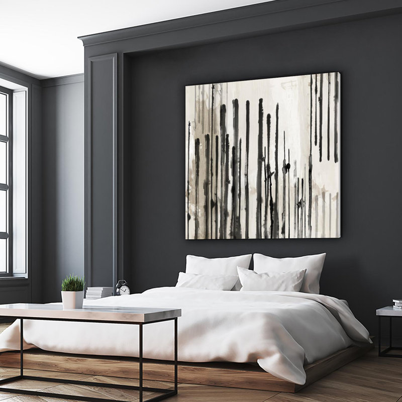 «Linearity I», reproduction d'art sur toile géante de 72 po x 72 po, H 72 po x l 72 po x P 1,5 po