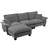 Sailboat-Inspired Modular Cloud Sofa With Removable Ottoman