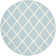 Rodgers Hand Woven Flat Weave Wool/Cotton Geometric Rug in Light Blue/Ivory